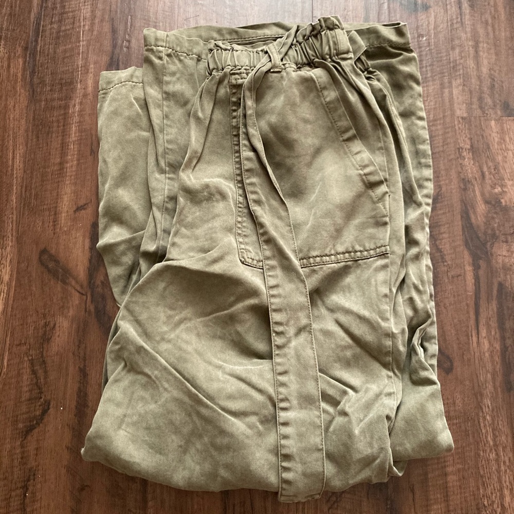 Target army green wide leg pants XS